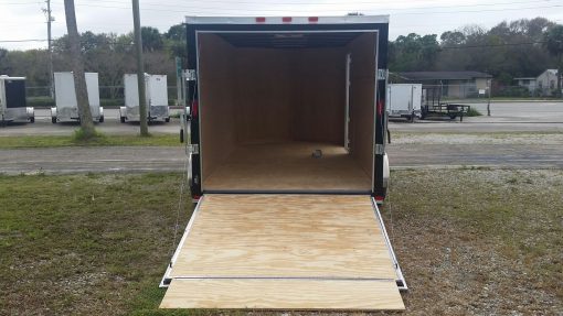 7x14 TA Trailer - Black, Ramp, Side Door, Extra Height