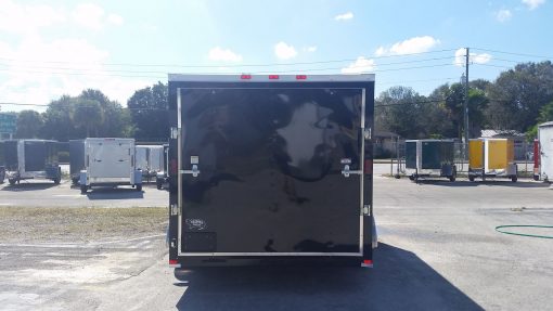 7x14 TA Trailer - Black, Ramp, Side Door, Extra Height