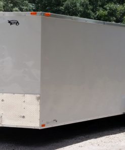 7x20 TA Trailer - White, Ramp, Side Door, Extra Height