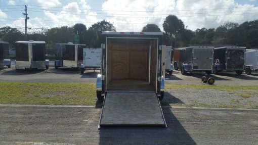 5x10 SA Trailer - Black, Ramp, Side Door, Side Vents