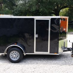 5x10 SA Trailer - Black, Ramp, Side Door, Side Vents