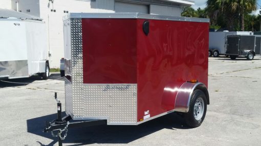 5x8 SA Trailer - Brandywine, Ramp, Side Door, Side Vents