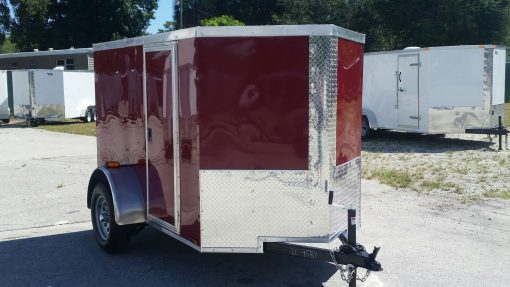 5x8 SA Trailer - Brandywine, Ramp, Side Door, Side Vents