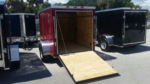 5x8 SA Trailer - Brandywine, Ramp, Side Door, Side Vents