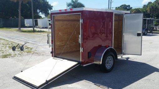 5x8 SA Trailer - Brandywine, Ramp, Side Door, Side Vents