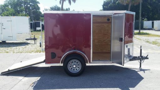 5x8 SA Trailer - Brandywine, Ramp, Side Door, Side Vents