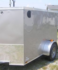 5x8 SA Trailer - Champagne, Double Doors, Side Door, Side Vents