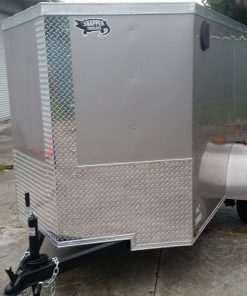 5x8 SA Trailer - Champagne, Ramp, Side Door, Side Vents