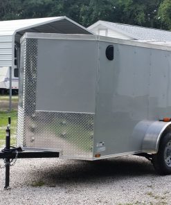 5x8 SA Trailer - Silver Frost, Ramp, Side Door, Side Vents