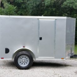 5x8 SA Trailer - Silver Frost, Ramp, Side Door, Side Vents