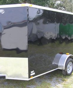 6x10 SA Trailer - Black, Ramp, Side Door, Extra Height