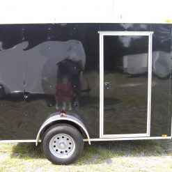 6x10 SA Trailer - Black, Ramp, Side Door, Extra Height