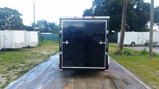 6x12 SA Trailer - Black, Ramp, Side Door, Extra Height