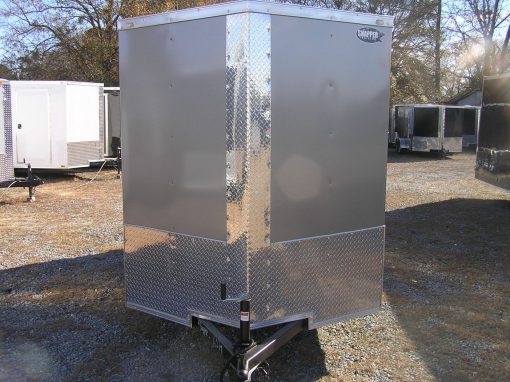 6x12 SA Trailer - Pewter, Ramp, Side Door, Extra Height