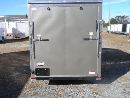 6x12 SA Trailer - Pewter, Ramp, Side Door, Extra Height