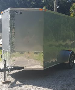 6x12 SA Trailer - Silver Frost, Ramp, Side Door, Extra Height