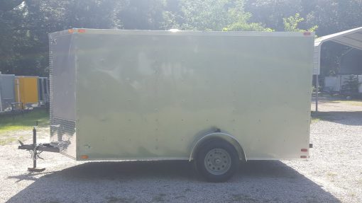 6x12 SA Trailer - Silver Frost, Ramp, Side Door, Extra Height