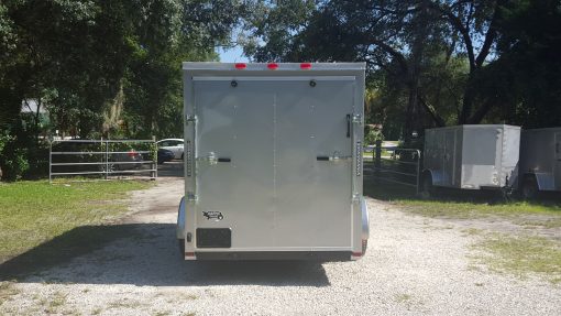 6x12 SA Trailer - Silver Frost, Ramp, Side Door, Extra Height