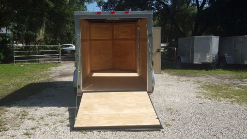 6x12 SA Trailer - Silver Frost, Ramp, Side Door, Extra Height