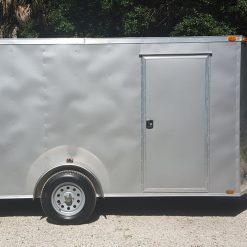 6x12 SA Trailer - Silver Frost, Ramp, Side Door, Extra Height