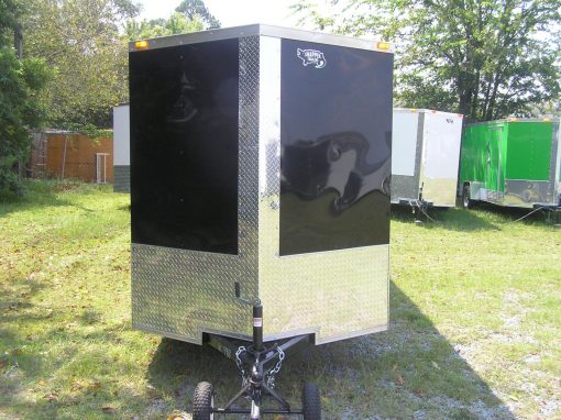 6x14 SA Trailer - Black, Ramp, Side Door, Extra Height