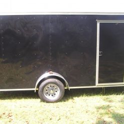 6x14 SA Trailer - Black, Ramp, Side Door, Extra Height