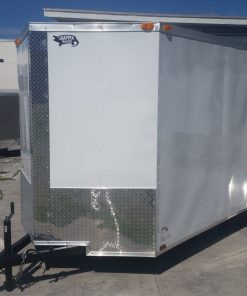 6x14 SA Trailer - White, Ramp, Side Door, Extra Height