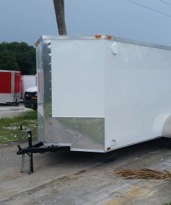 6x14 SA Trailer - White, Ramp, Side Door, Extra Height