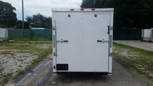 6x14 SA Trailer - White, Ramp, Side Door, Extra Height