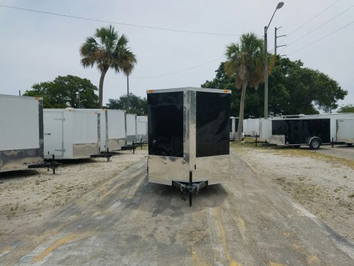 6x14 TA Trailer - Black, Ramp, Side Door, Extra Height