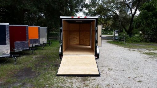 6x14 TA Trailer - Black, Ramp, Side Door, Extra Height