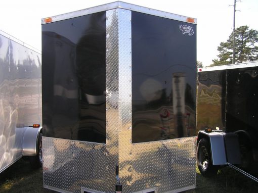 6x8 SA Trailer - Black, Ramp, Extra Height