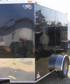 6x8 SA Trailer - Black, Ramp, Extra Height