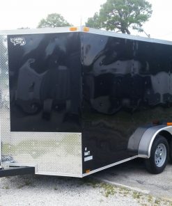 7x12 TA Trailer - Black, Ramp, Side Door, Extra Height