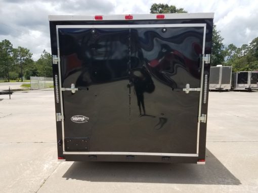 7x14 SA Trailer - Black, Ramp, Side Door, Brakes, Extra Height