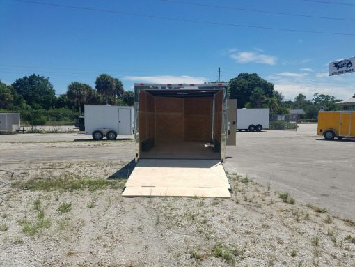 8.5x14 TA Trailer - Black, Ramp, Side Door, and D-Rings