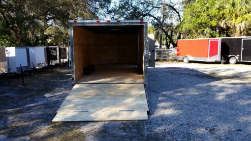 8.5x20 TA Trailer - Black, Ramp, Side Door, and D-Rings