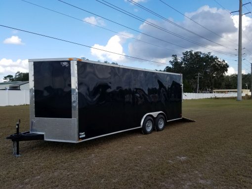 8.5x20 TA Trailer - Black, Ramp, 5K Axles, Electrical, Additional Options