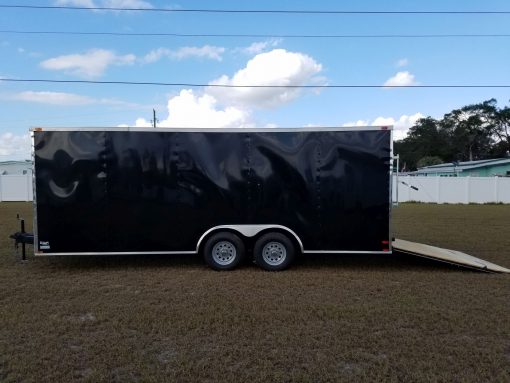 8.5x20 TA Trailer - Black, Ramp, 5K Axles, Electrical, Additional Options