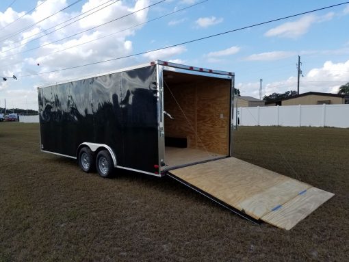 8.5x20 TA Trailer - Black, Ramp, 5K Axles, Electrical, Additional Options