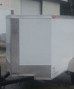 4x6 SA Trailer - White, Single Door