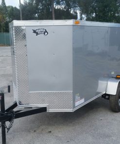 4x8 SA Trailer - Silver Frost, Single Door, Side Door