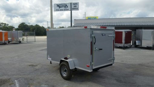 4x8 SA Trailer - Silver Frost, Single Door, Side Door