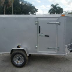 4x8 SA Trailer - Silver Frost, Single Door, Side Door