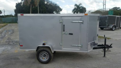 4x8 SA Trailer - Silver Frost, Single Door, Side Door