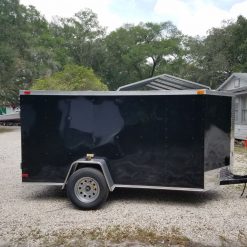 5x10 SA Trailer - Black, Double Doors