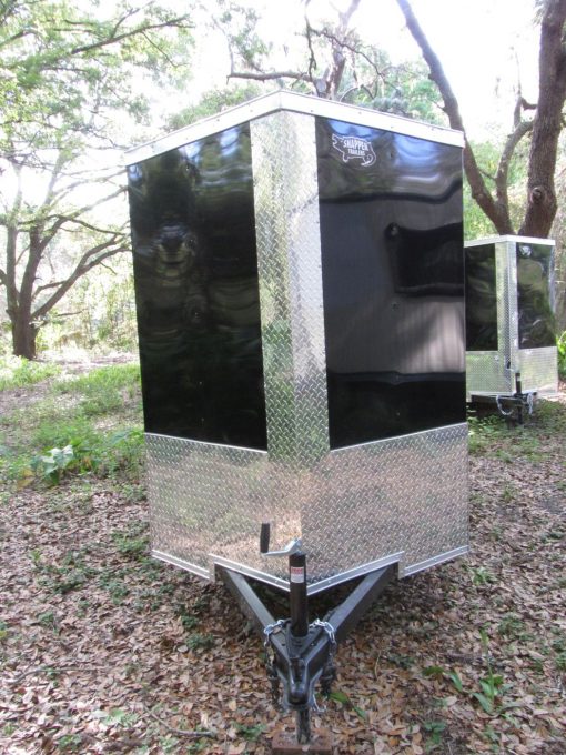 5x10 SA Trailer - Black, Ramp, Side Door, Extra Height