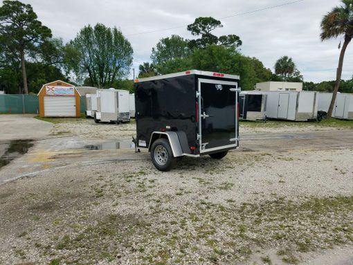 5x6 SA Trailer - Black, Single Door