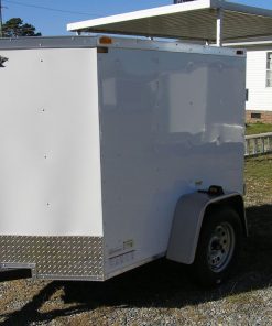 5x6 SA Trailer - White, Double Doors