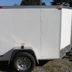 5x6 SA Trailer - White, Double Doors